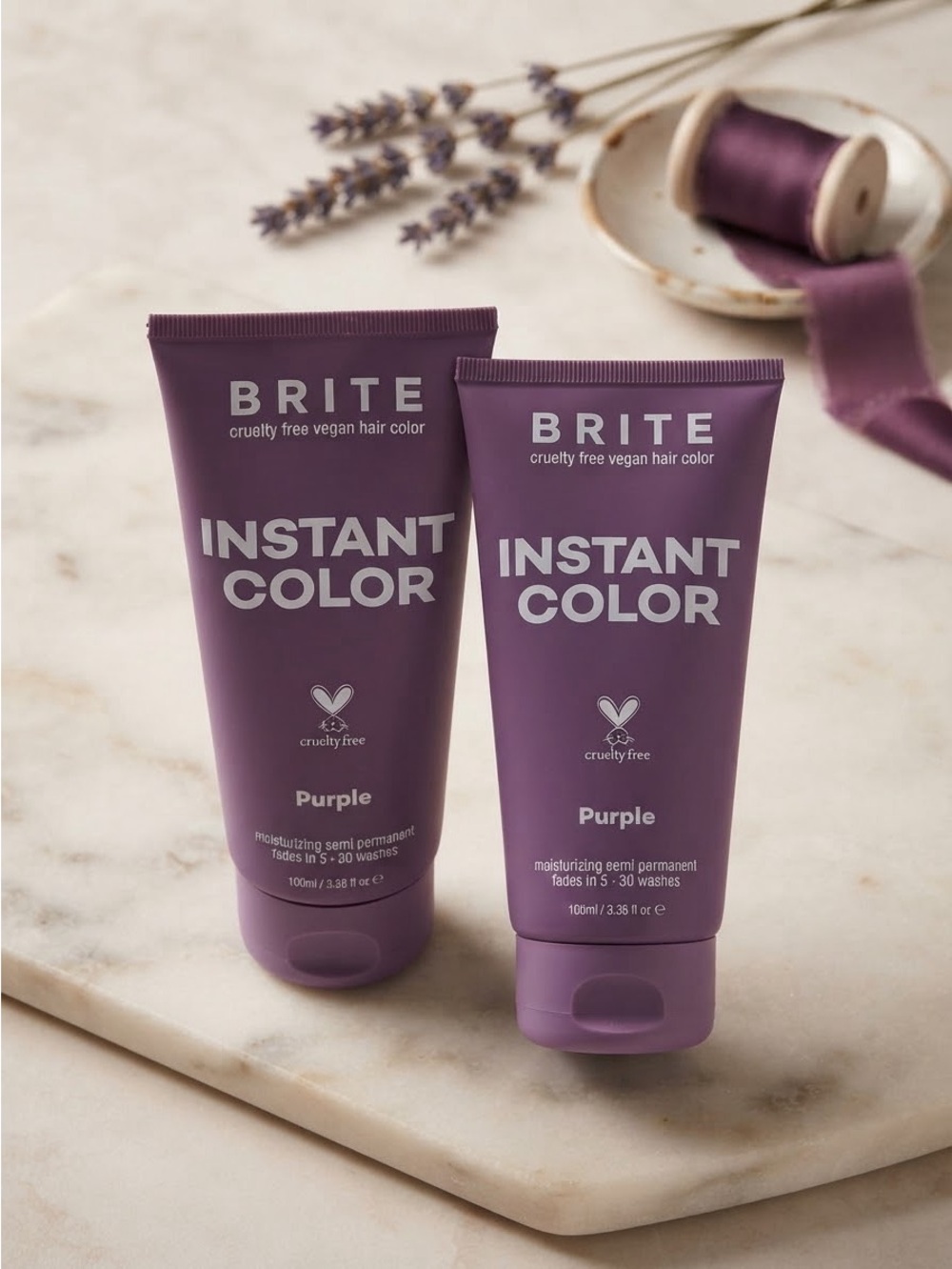 Purple hair dye - brite instant Color Purple Semi-Permanent Hair Color 2 tubes